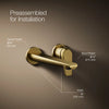 Avid® Wall-mount bathroom sink faucet, 1.2 gpm
