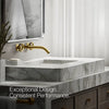 Components® Wall-mount bathroom sink faucet Industrial handle trim