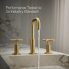 Purist® Widespread bathroom sink faucet with Cross handles, 1.2 gpm