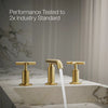 Purist® Widespread bathroom sink faucet with Cross handles, 1.2 gpm