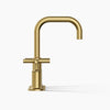 Purist® Widespread bathroom sink faucet with Cross handles, 1.2 gpm