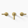 Purist® Wall-mount bathroom sink faucet trim with Lever handles, 1.2 gpm