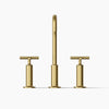Purist® Widespread bathroom sink faucet with Cross handles, 1.2 gpm