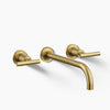 Purist® Wall-mount bathroom sink faucet trim with Lever handles, 1.2 gpm