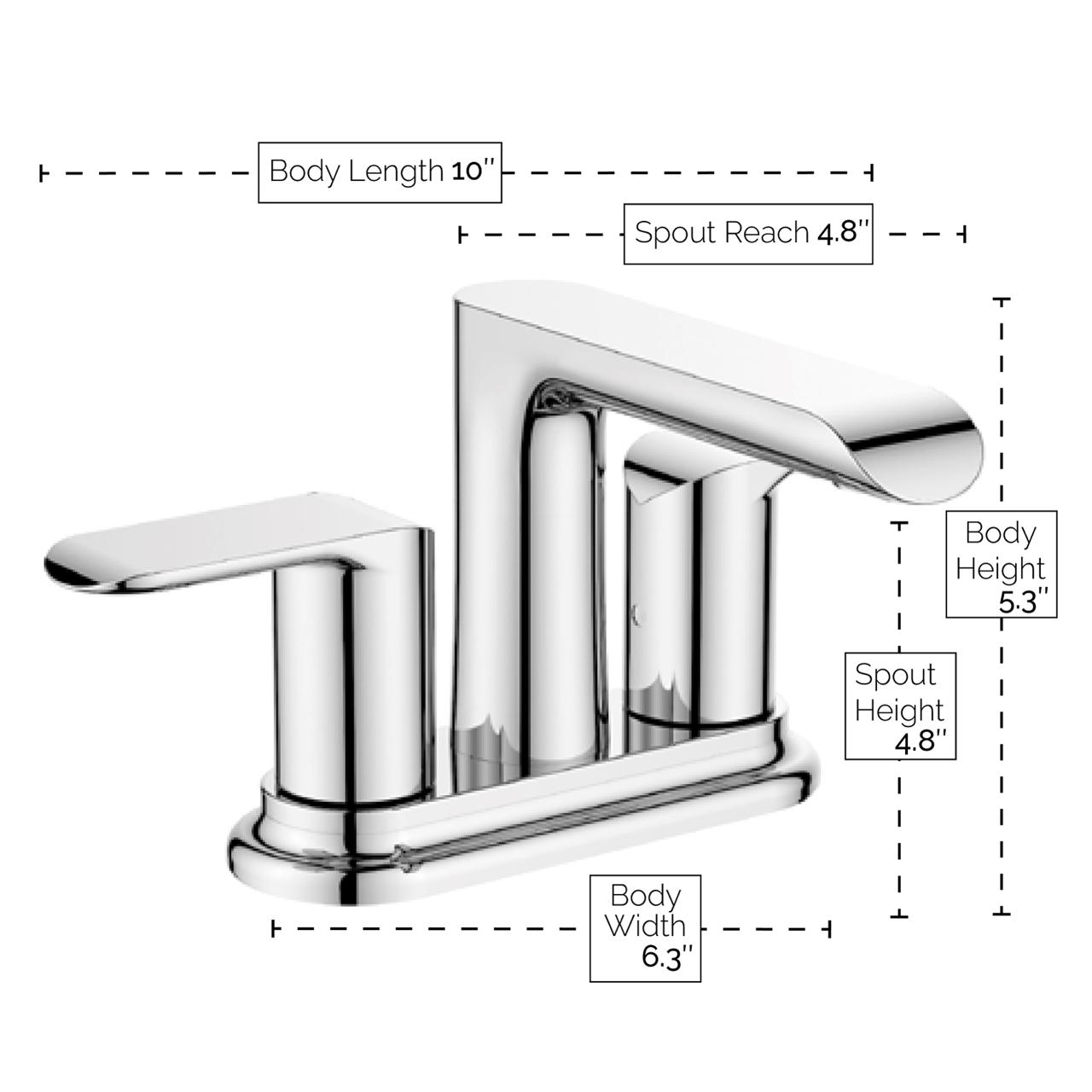 Melnick 2-Handle Centerset Bathroom Faucet By Visentin - Golzar Home