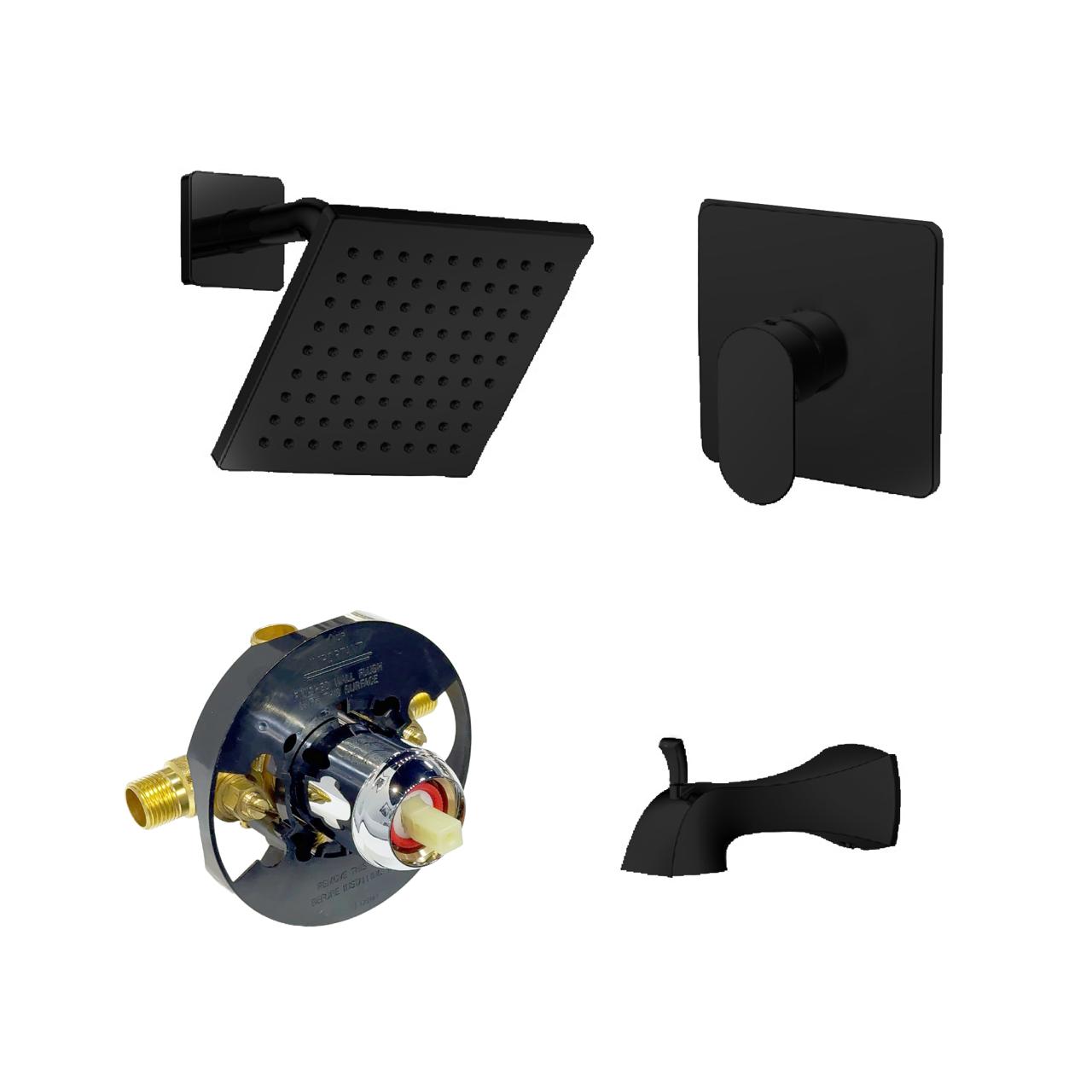 Melnick Pressure-Balanced Tub & Shower Set By Visentin - Golzar Home