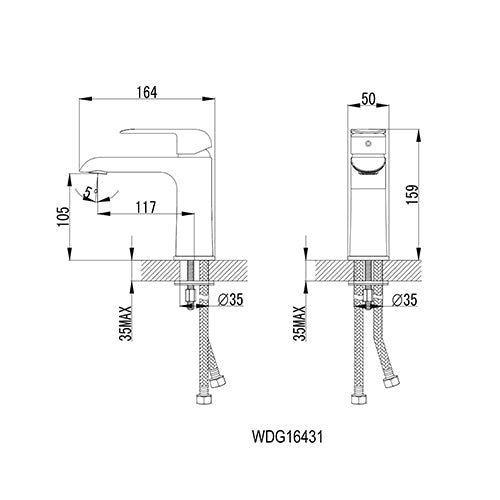 Melnick Single-Hole Bathroom Faucet By Visentin - Golzar Home