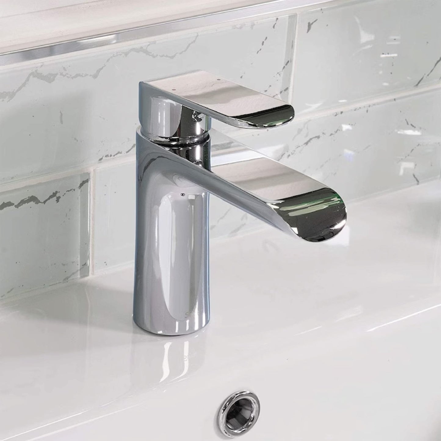 Melnick Single-Hole Bathroom Faucet By Visentin - Golzar Home