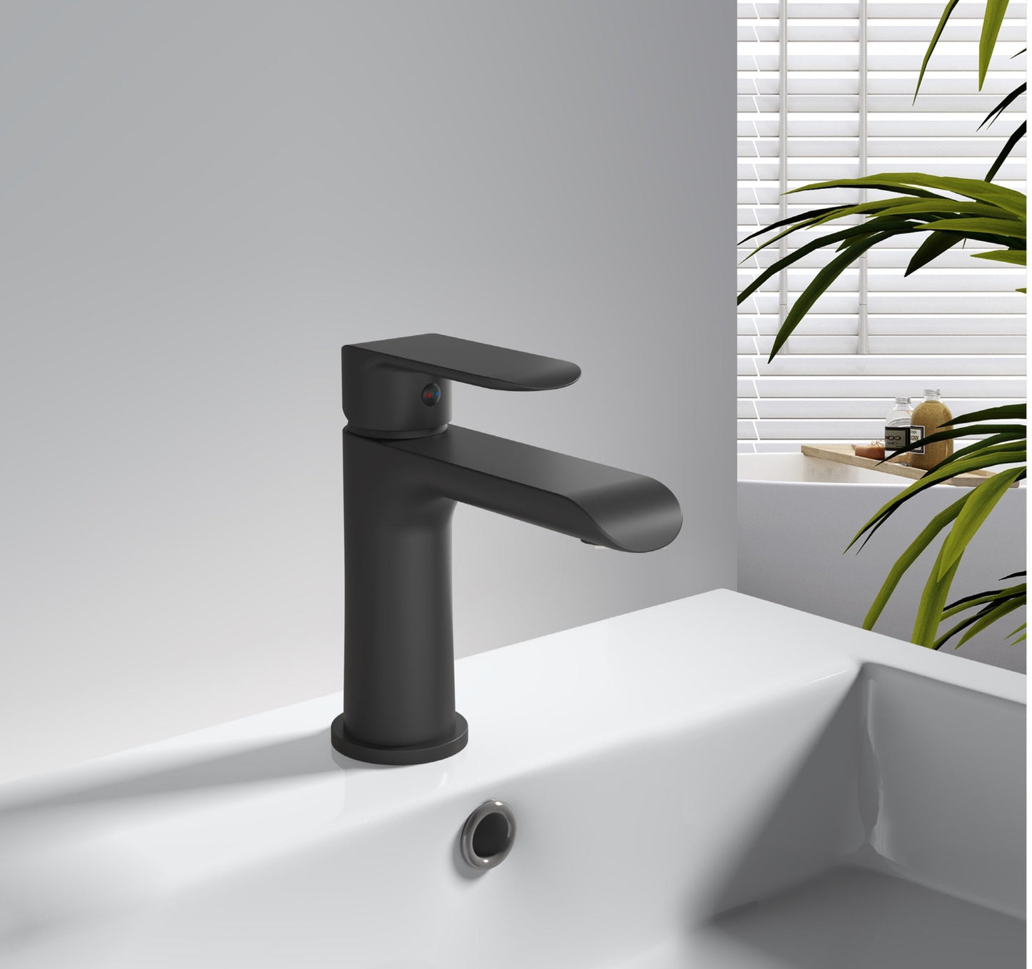 Melnick Single-Hole Bathroom Faucet By Visentin - Golzar Home