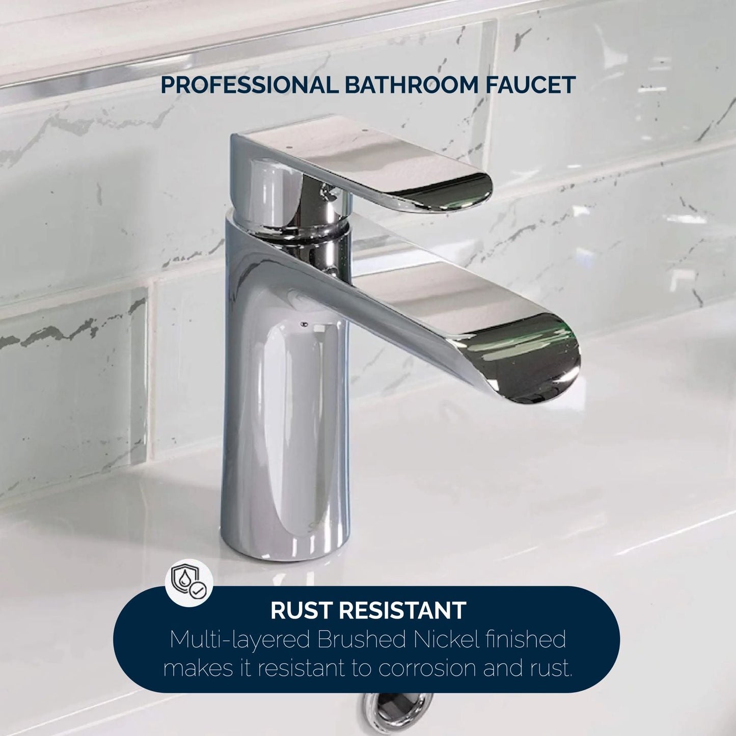 Melnick Single-Hole Bathroom Faucet By Visentin - Golzar Home