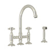 ROHL San Julio Bridge Kitchen Faucet With Side Spray