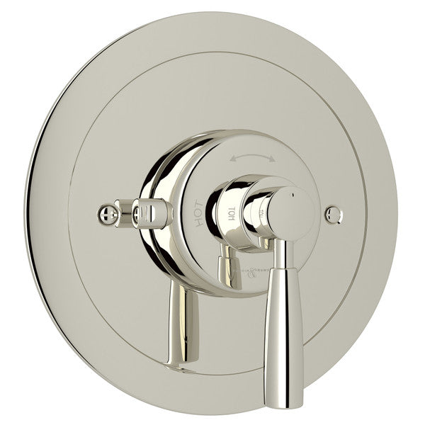 Perrin & Rowe Holborn Thermostatic Trim Plate Without Volume Control - With Metal Lever Handle.5885LS