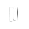 Neptune Monza 39 x 59 in. 8 mm Pivot Tub Shield for Alcove Installation with Clear glass in Chrome