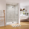 Neptune Azelia 36 x 74 in. 6mm Pivot Shower Door for Alcove Installation with Clear glass in Chrome