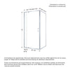Neptune Belaya In 6 mm For Corner Installation With Clear Glass In 36 x 36 x 72-Inch Pivot Shower Door