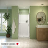Neptune Galatea SH3636X AFR Acrylx Alcove Center Drain One-Piece Shower in White