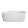 Neptune Kavala 6732 AFR Acrylic Freestanding Center Drain Bathtub in White
