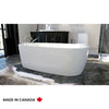 Neptune Vapora F1 6036 Acrylic Freestanding End Drain Bathtub in White