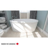 Neptune Vapora F2 3660 Acrylic Freestanding End Drain Bathtub in White