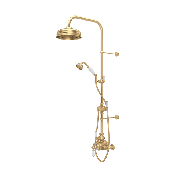 Perrin & Rowe Edwardian Thermostatic Shower Package - With Metal Lever Handle.KIT1NL