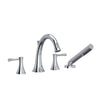 Riobel Edge™ 4-Hole Deck Mount Tub Filler