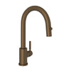 Holborn Pulldown Bar and Food Prep Faucet With Metal Lever Handle