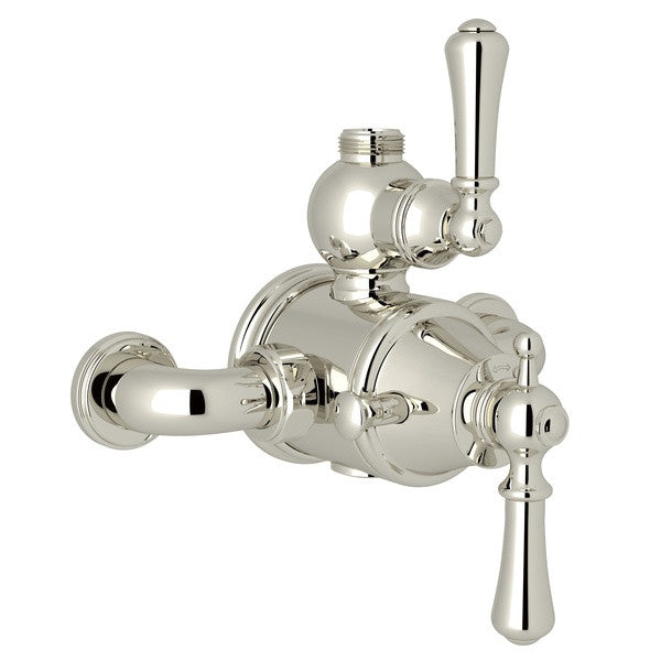 Perrin & Rowe Georgian Era Exposed Thermostatic Valve With Volume & Temperature Control - With Metal Lever Handle.5751LS