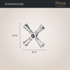 Tisbury Cross Handle Kit Cross Handle Kit Widespread Tub/Shower