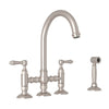 ROHL San Julio Bridge Kitchen Faucet With Side Spray