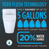 Toto Drake® Washlet®+ S2 Two-Piece Toilet - 1.28 Gpf