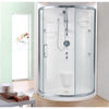 Neptune Baden 36 x 36 x 73 in. 6 mm Sliding Shower Door for Corner Installation with Clear glass in Chrome