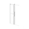 Neptune Exalt 48 x 78 in. 8 mm Sliding Shower Door for Alcove Installation with Clear glass in Chrome