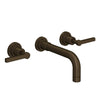 ROHL Lombardia Wall Mount Widespread Bathroom Faucet