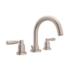 Perrin & Rowe Holborn 3-Hole Tubular C-Spout Widespread Bathroom Faucet - With Metal Lever Handle.3955LS-APC
