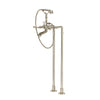 ROHL Palladian Exposed Floor Mount Tub Filler With Handshower & Floor Pillar Legs Or Supply Unions