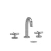 Riobel Riu Widespread Bathroom Faucet C-Spout, Cross Handles - Ru08 - Golzar Home
