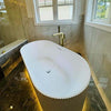 Roman Free-Standing Bathtub Matte White - Golzar Home