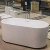 Roman Free-Standing Bathtub Matte White - Golzar Home