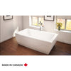 Neptune Saphyr 7238 Acrylic Freestanding Center Drain Bathtub in White