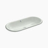 Iron Plains® 33" oval drop-in/undermount bathroom sink