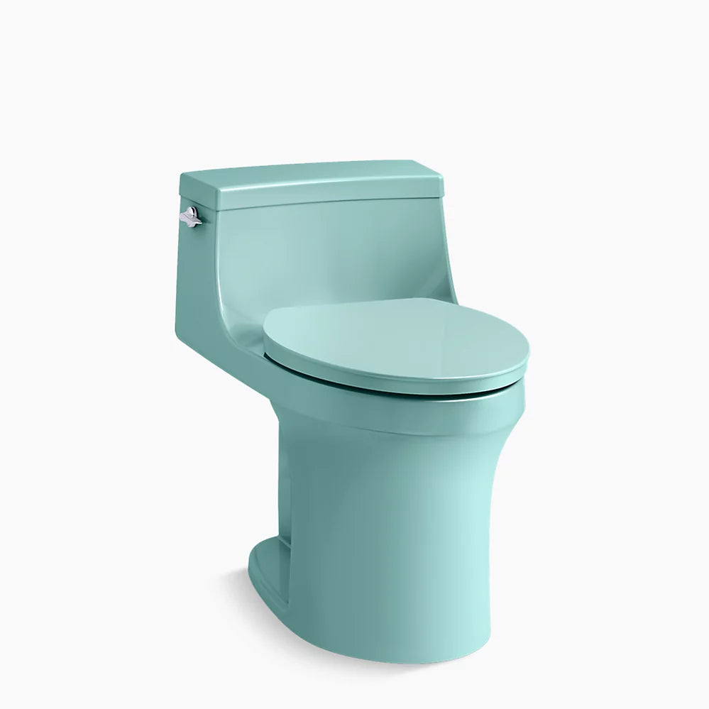 San Souci® One-piece compact elongated toilet with concealed trapway, 1.28 gpf