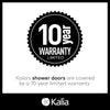Kalia IKONIK 60” x 79” sliding shower door with 36" return panel - KP protective film - Right opening – DR1841-160-005/DR2186-005/DR1844-160-005