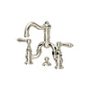 ROHL Acqui Deck Mount Bridge Bathroom Faucet