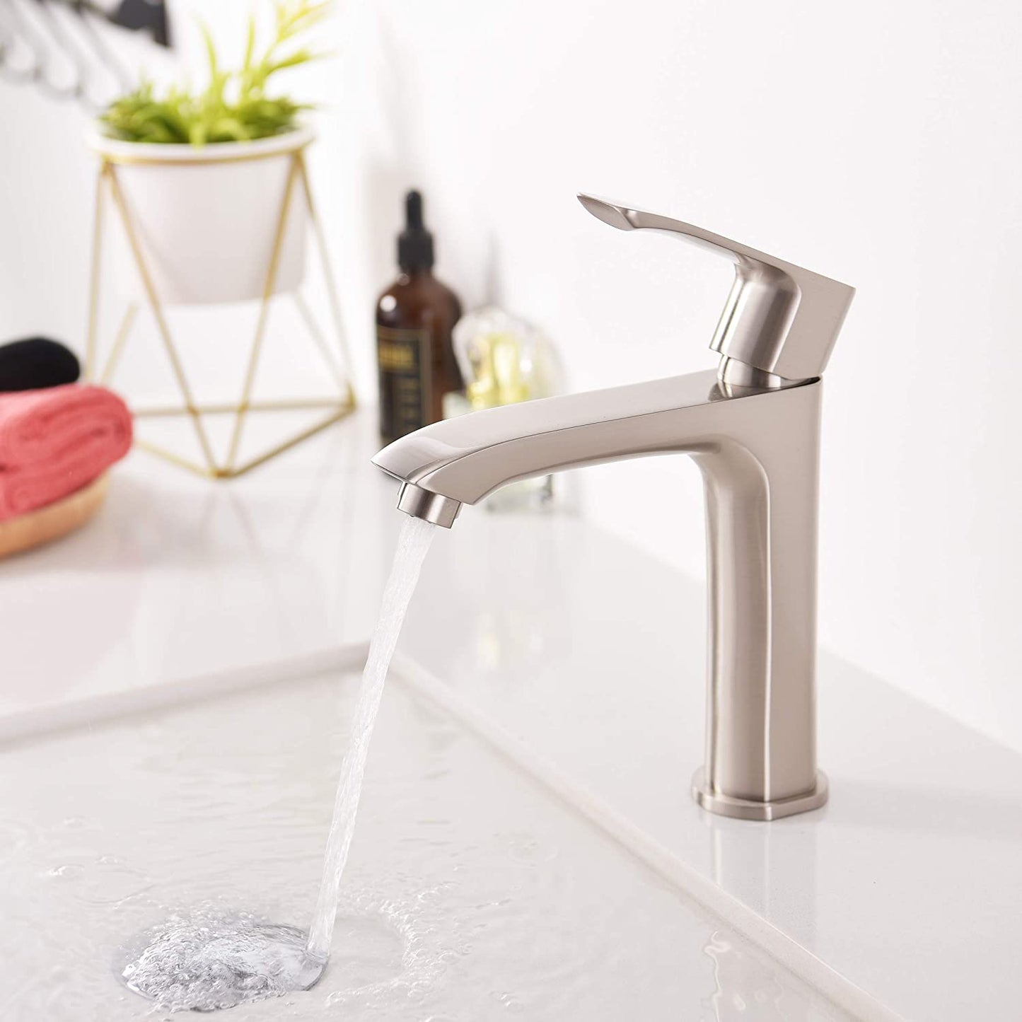 Slim Single Hole Bathroom Faucet-F11125 - Golzar Home