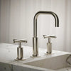 Purist® Widespread bathroom sink faucet with Cross handles, 1.2 gpm