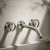 Components® Wall-mount bathroom sink faucet Industrial handle trim