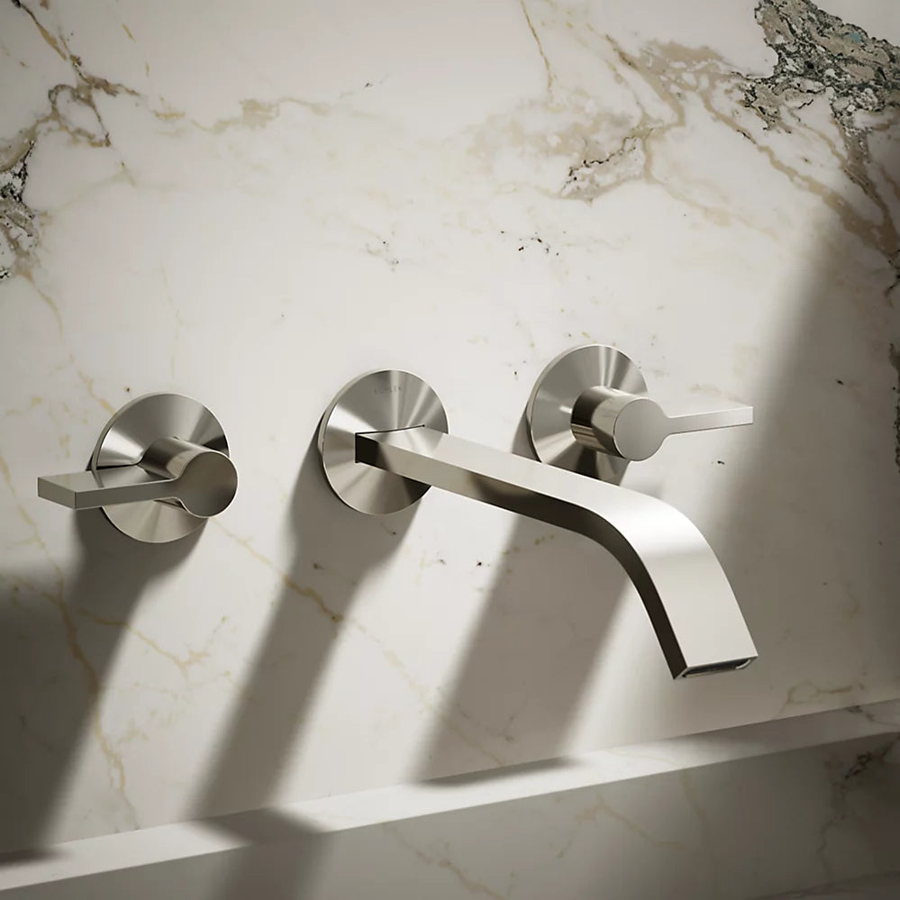 Components® Wall-mount bathroom sink faucet spout with Ribbon design, 1.2 gpm