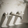 Occasion® Wall-mount bathroom sink faucet Cross handle trim, 1.2 gpm