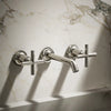Purist® Wall-mount bathroom sink faucet trim with Cross handles, 1.2 gpm