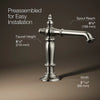 Artifacts® Bathroom sink faucet spout with Column design, 1.2 gpm